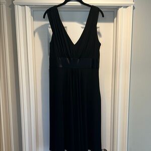Elegant Black Sleeveless Dress-Only worn 2 times, size 14, brand is Jones